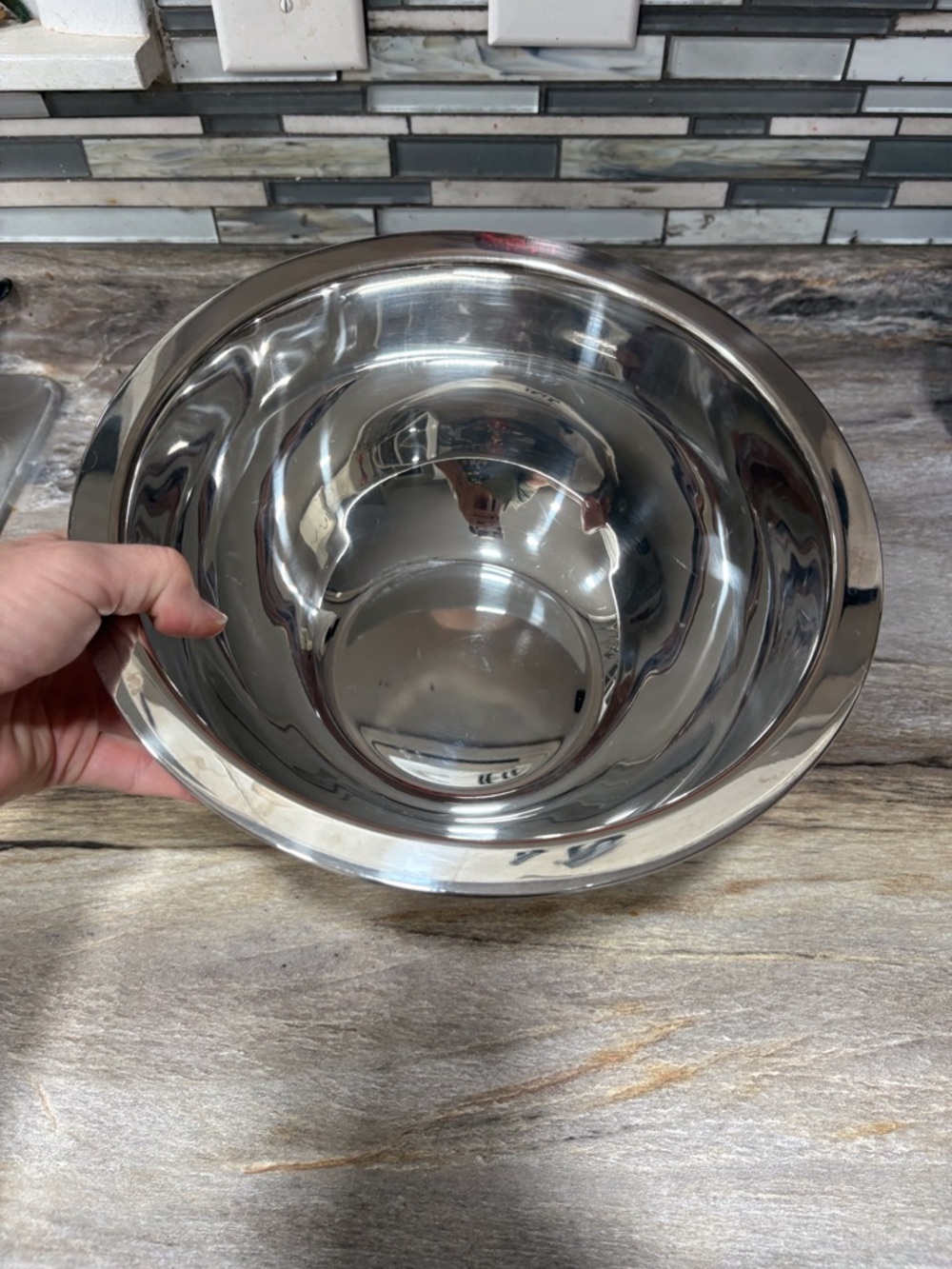 Viking Stainless Steel Mixing Bowl Non-Slip Silicone Base 5Qt. - Picture 2 of 11